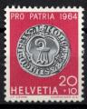 Suisse 1964; Y&T n 732; 20c + 10,  Monnaie, Pro Patria