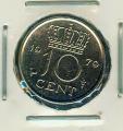 Pice Monnaie Pays Bas  10 Cents 1979  pices / monnaies