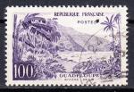 FRANCE - 1959  - Guadeloupe / La rivire Sens  -  Yvert  1194  Oblitr