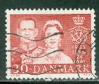 Danemark 1960 Y&T 389 oblitr Frdric IX et reine Ingrid