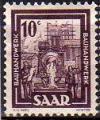 Sarre/Saar 1949 - 10 c, chantier de construction/building site - YT 255 *