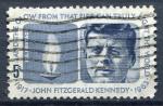 Timbre ETATS UNIS D'AMERIQUE 1964  Obl  N 762  Y&T   Personnage Kennedy