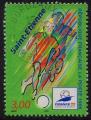 3012 - Coupe du monde de football 98 - SAINT ETIENNE - oblitr - anne 1996