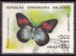Timbre oblitr n 1074(Yvert) Madagascar 1992 - Papillon