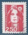 N2715 Marianne du Bicentenaire 2.50 rouge oblitr