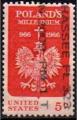 -U.A/USA 1966 - Millnaire de la Pologne Millenium - YT 806 / Sc 1313 