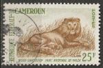 Timbre oblitr n 351A(Yvert) Cameroun 1962 - Lion