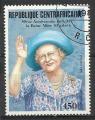 Centrafrique 1985; Y&T n 675; 450F 85e anniversaire le la Reine Mre  Elisabeth