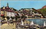 MENTON (06) - CPSM Le vieux port, les Sablettes & la vielle ville, colorise
