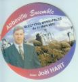 ABBEVILLE 80 JOEL HART ELECTIONS MUNICIPALES dat 2001/ autocollant / POLITIQUE
