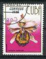 Timbre de CUBA 1986  Obl  N 2709  Y&T  Fleurs Orchides