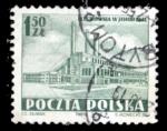 Pologne Yvert N0671 Oblitr 1952 Centrale nergie