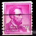 AM18 - 1958 - Yvert n 589a -  Abraham Lincoln (1809-1865) - Fluorescent ?