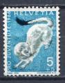 Timbre SUISSE 1966  Obl  N 778  Y&T  Faune Hermine
