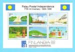 PALAU POSTAL INDEPENDANCE BATEAUX FINLANDIA 1988 / MNH**