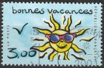 FRANCE - 1999 - Yt n 3241 - Ob - Bonnes vacances ; soleil avec lunette