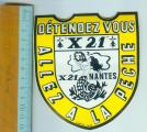 X21 X 21 AUTOCOLLANT amorce PECHE sirne Nantes jaune