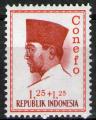 **   INDONESIE    1,25+1,25 rp  1965  YT-412  " Prsident Sukarno "  (N)   **