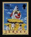 Jersey 2002 - Europa - Cirque : clown au chapeau blanc - YT 1020/SG 1033 **