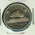 Pice Monnaie Canada 5 Cents 1965   pices / monnaies