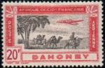 Dahomey 1942 - Avion survolant une caravane (sans RF) - YT PA 16 *