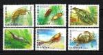 Animaux Crustacs Bulgarie 1996 (85) srie complte Yv 3682  3687 oblitr used