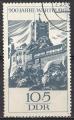 RDA 1966; Y&T n 630; 10p+5, chteau de Wartburg