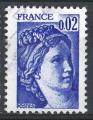 France Sabine 1977; Y&T n 1963; 0,02F bleu-violet