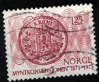 Norvge 1975 Oblitr Used Centenaire de la Convention sur la Monnaie SU