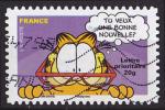 Timbre AA oblitr n 195(Yvert) France 2008 - Le chat Garfield