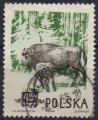 POLOGNE N 785 o Y&T  1954 Animaux des forts (Bisons)