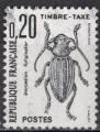 France Taxe 1982; Y&T n 104; 0,20F,  insecte coloptre