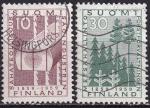 finlande - n° 483/484  la paire obliterée - 1959