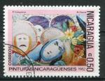 Timbre du NICARAGUA 1982  Obl  N 1223  Y&T  Arts Peinture