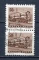 Timbre HONGRIE 1963 - 72  Obl  N 1559  Paire verticale  Y&T  Train ptrolier