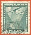 Chile 1934-38.- Globo Terrestre. Y&T 39. Scott C40. Michel 209.