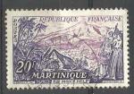 France 1955; Y&T n 1041 20f, Le mont Pel, Martinique