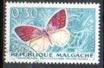 Madagascar Yvert N341 Oblitr 1960 Papillon COLOTIS ZOE