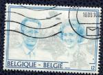 Belgique 1985 Oblitr Used Noces d'argent Roi Baudouin et Reine Fabiola
