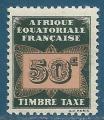 Afrique Equatoriale Franaise Taxe N7 50c neuf**