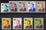 Maroc / 9 timbres oblitrs Roi Hassan II