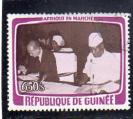 Guine oblitr n 628 Visite du Prsident franais GU16788