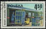 Pologne 1979 Oblitr Used Chargement du train de courrier Y&T PL 2471 SU