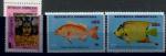3 stamps ** 3 timbres ** - Fish - Hatuey - Poisson