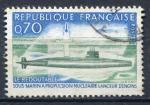 Timbre FRANCE 1969   Obl   N 1615  Y&T  Sous Marin Le Redoutable   