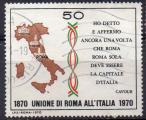 ITALIE N 1053 o Y&T 1970 Centenaire du rattachement de Rome  L'Italie