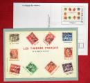 Fr. CP de la poste. Entiers postaux international. Les timbres Franais. 