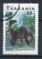 Timbre Rpublique de TANZANIE 1991  Obl  N 716  Y&T  Animaux Prhistoriques