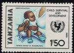 Tanzanie 1986 Oblitr Vaccination Survie et Dveloppement des Enfants