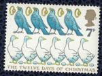 Royaume Uni 1977 neuf The Twelve Days Of Christmas Nol Oies Pondeuses